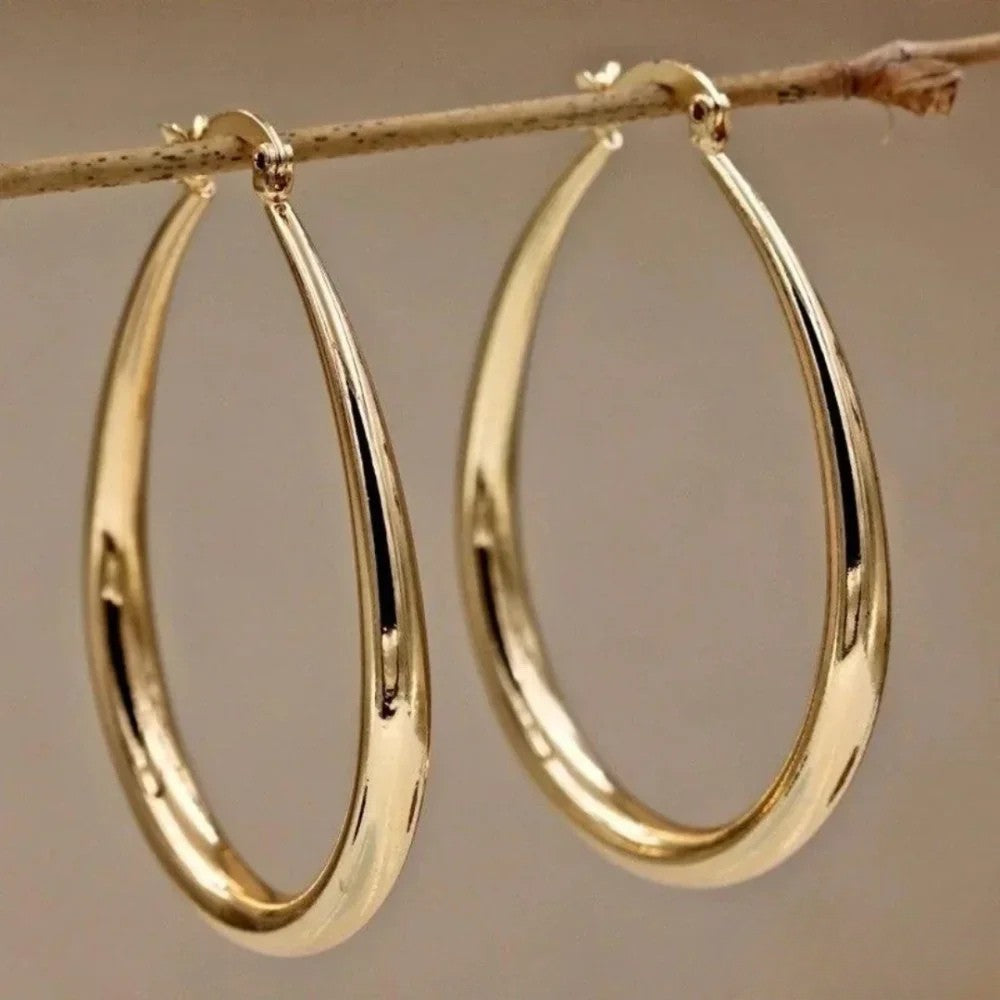 Retro Hoops Øreringe