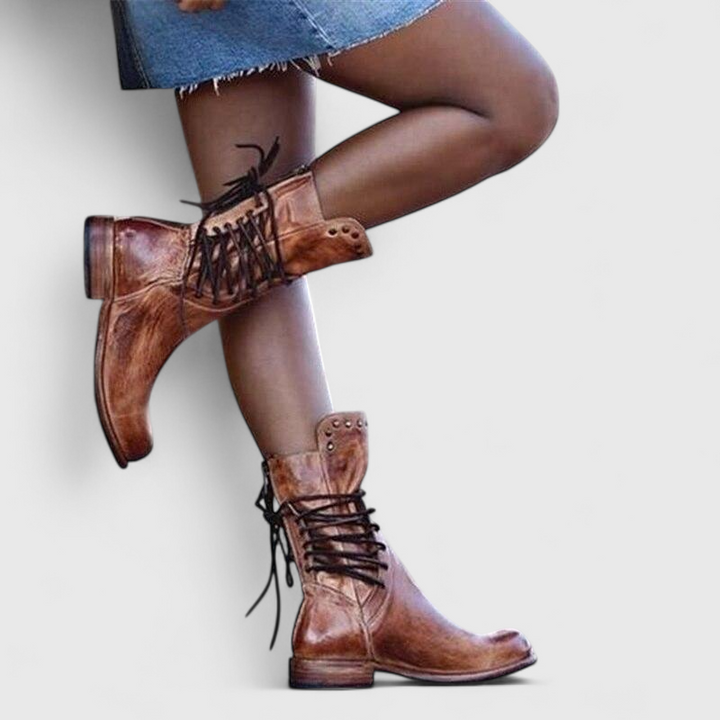 Lissi – Vintage Snørestøvler