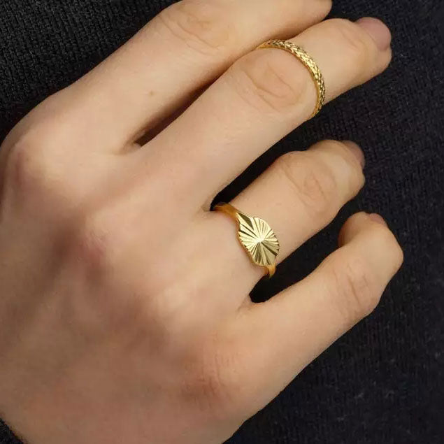 Aurizette | Solstråle Ring 18K Guld