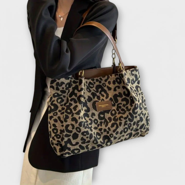Mathilde - Leopard Canvas Tote