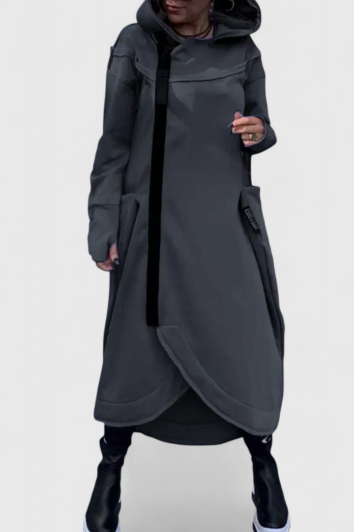 Mana™ | Lang Hoodie Med Zip I Lette Og Åndbare Stoffer