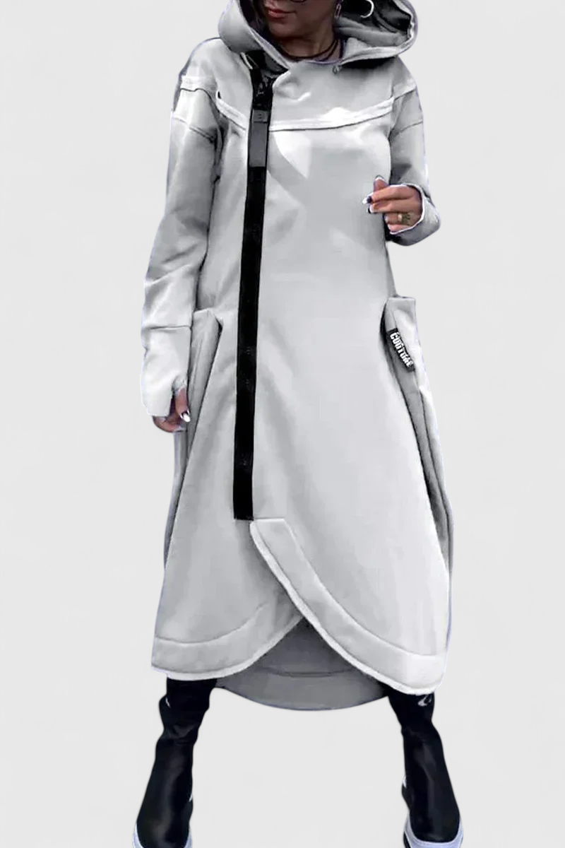 Mana™ | Lang Hoodie Med Zip I Lette Og Åndbare Stoffer