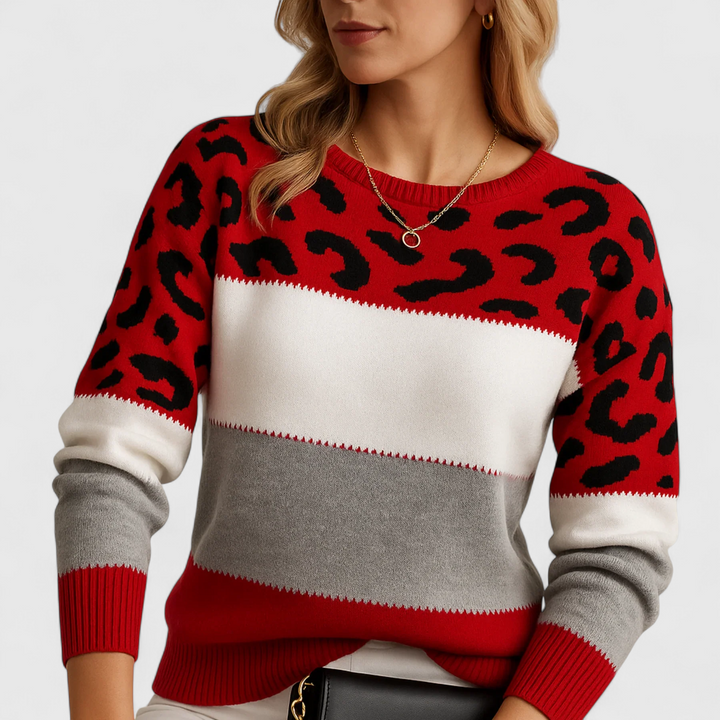 Polina | Leopardprint Casual Sweater