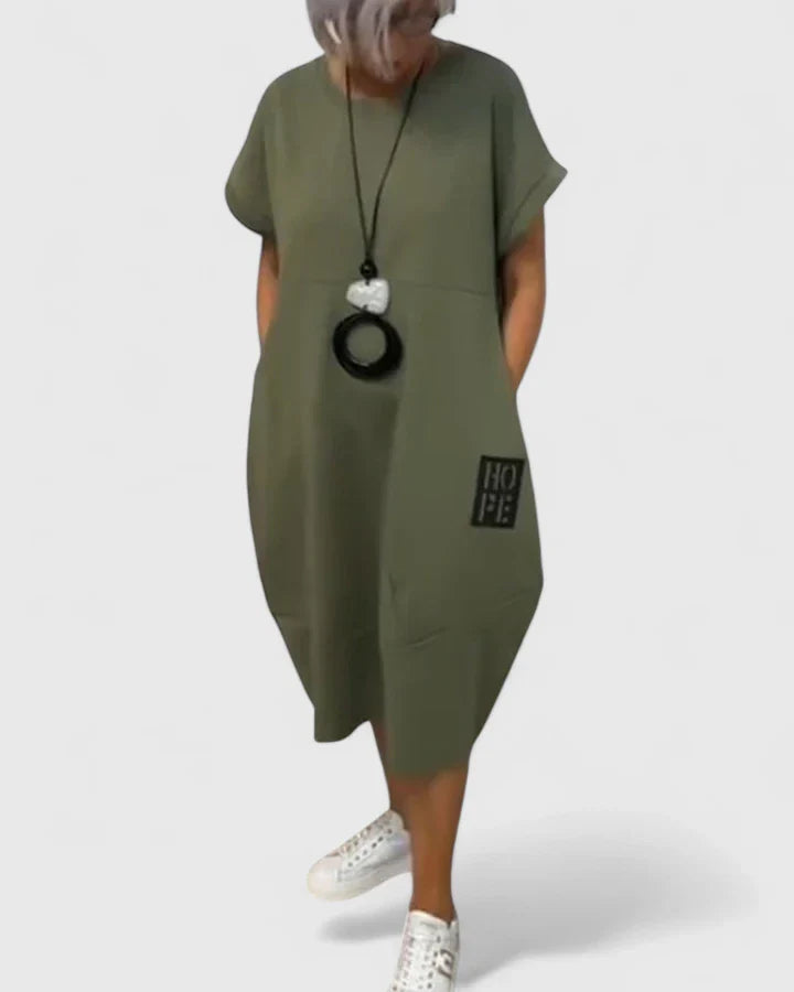 Thalyssiah | Behagelig Midi Kjole