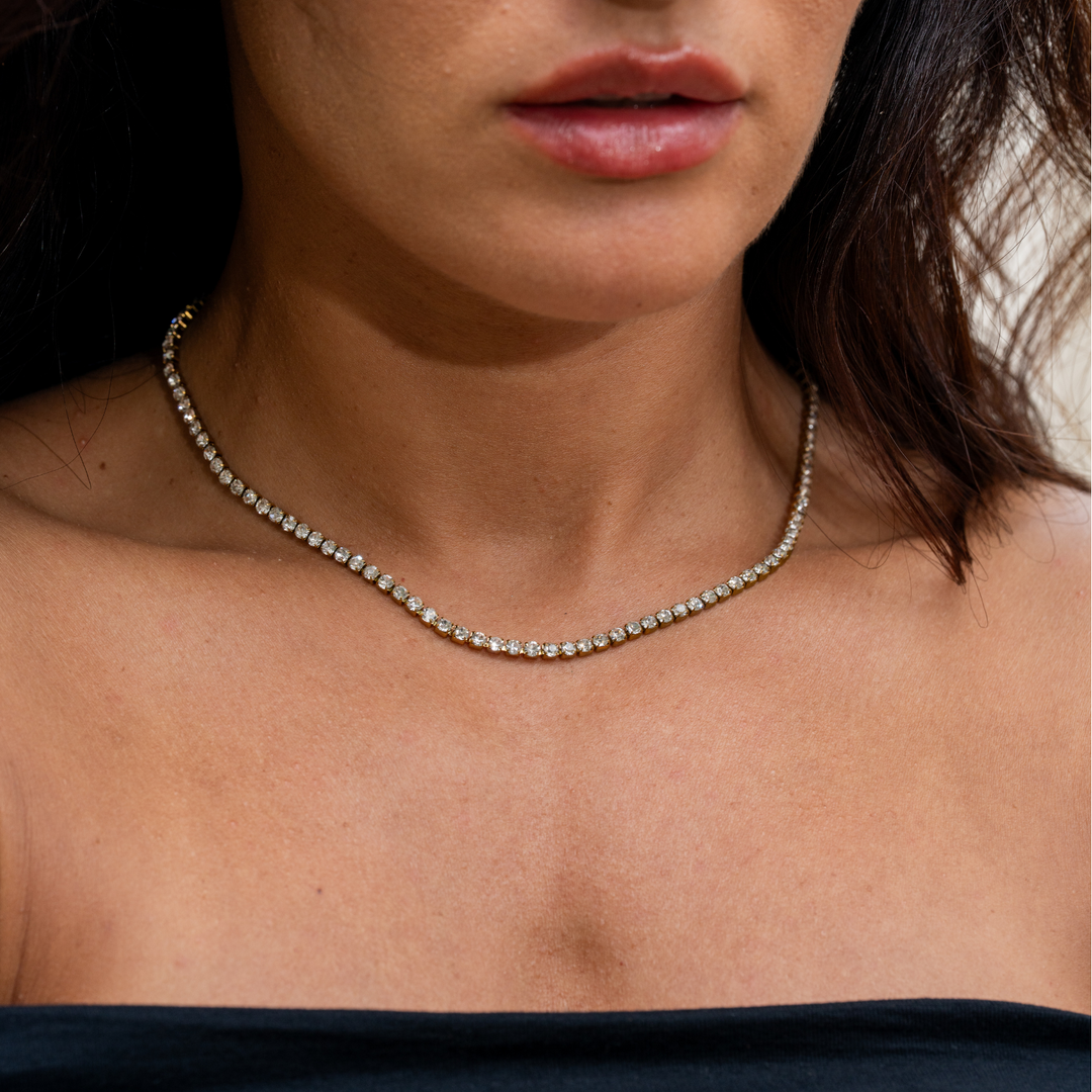Diamant Tennis Halskæde