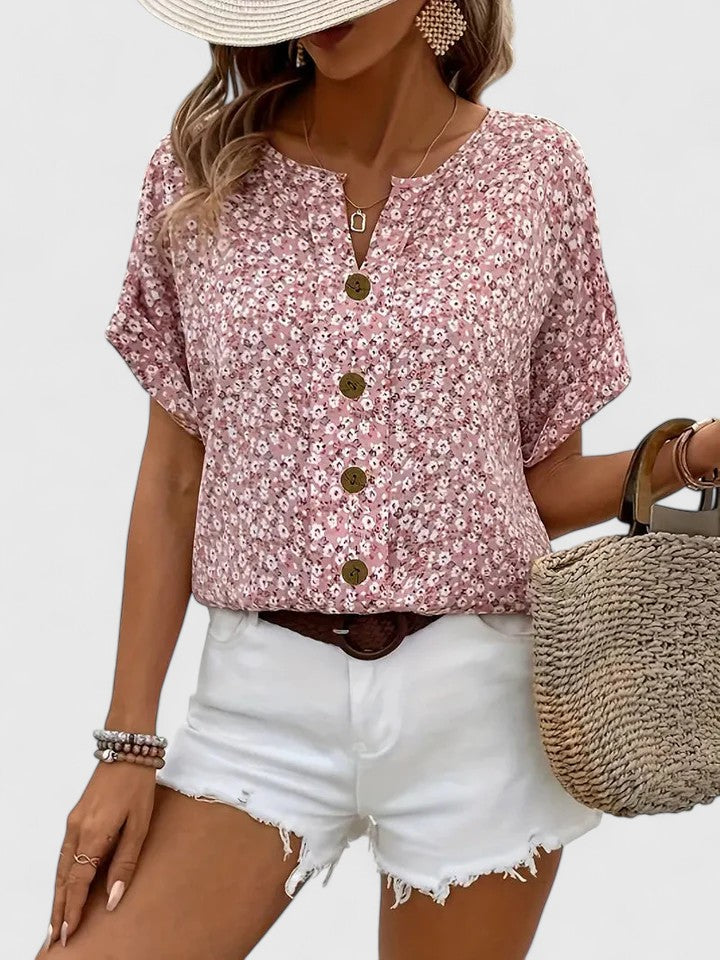 Sabine - Elegant Floral Sommer Top