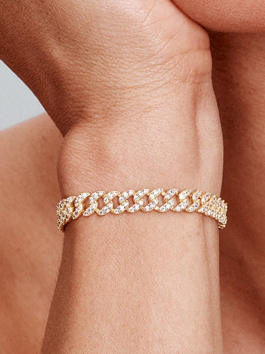 Shannelise | Cubansk Pink Armbånd 18k Guld