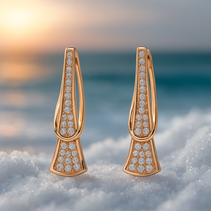 Amara - Håndlavede romantiske øreringe