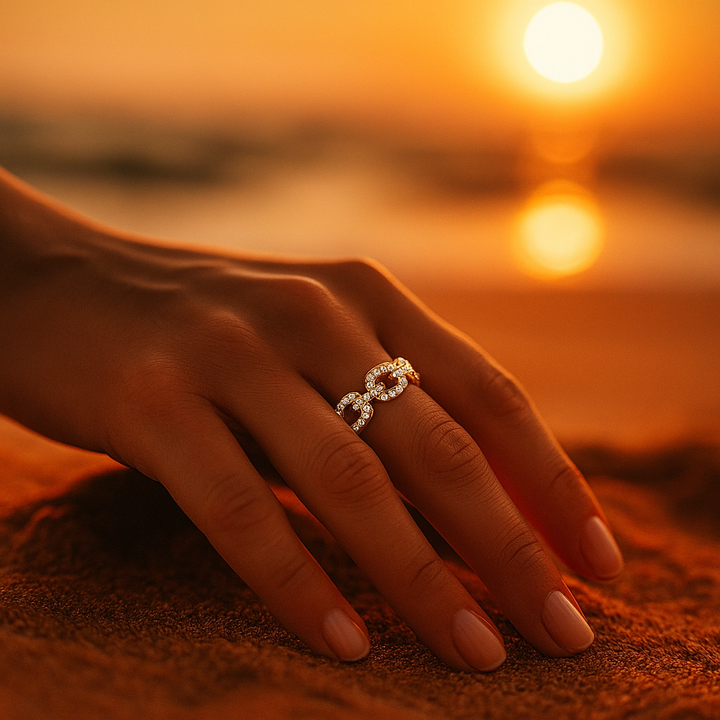 Delia - Zirkonia Guldring