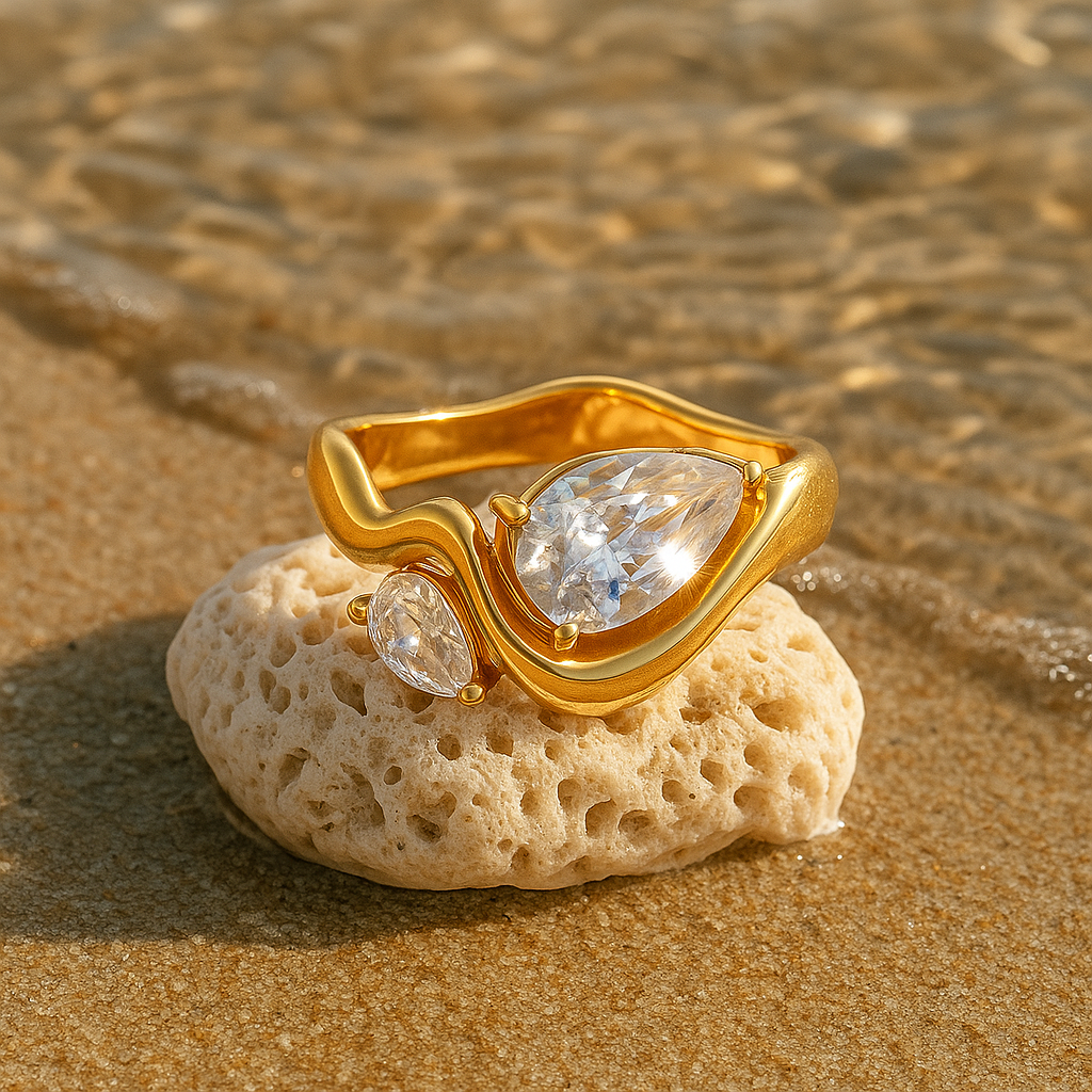 Marineblå - Gylden Solomfavnelse