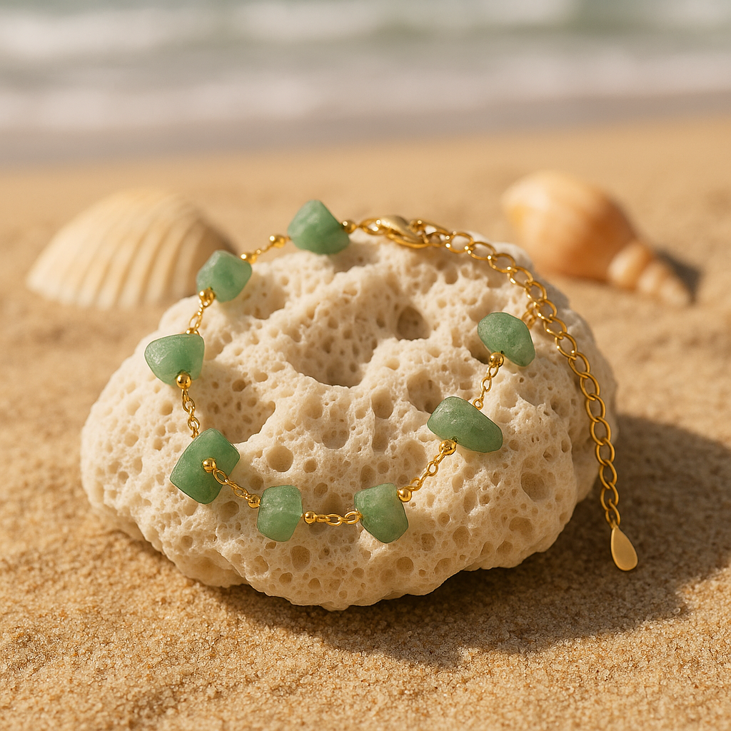 Dahlie - Vandfragment-Armband