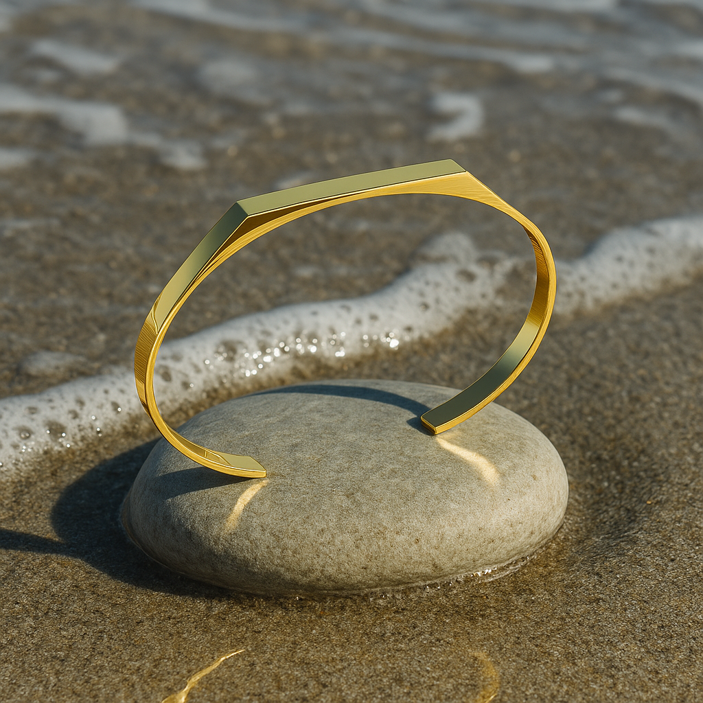 Coralia - Guld Linie Armbånd