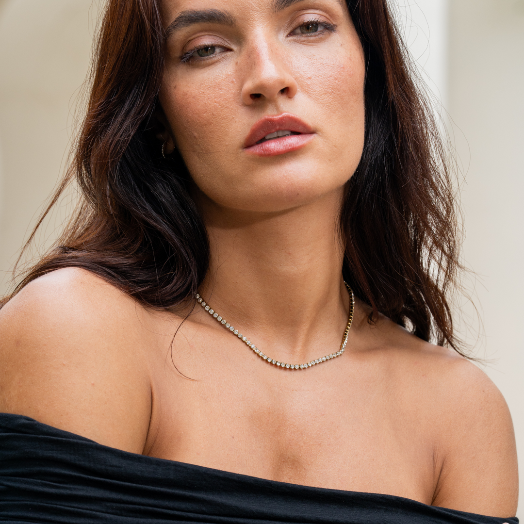 Diamant Tennis Halskæde