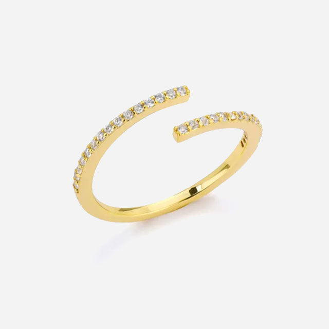 Eliandrea | Klassisk Zirkonia Ring 18K Guld