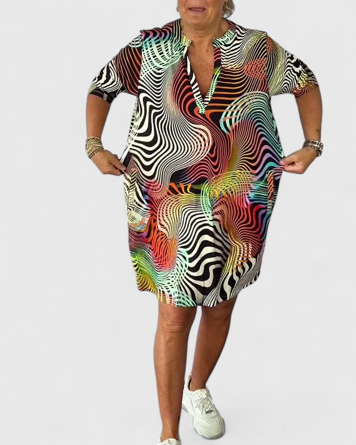 Helinae™ | Sofistikeret V-hals Kjole