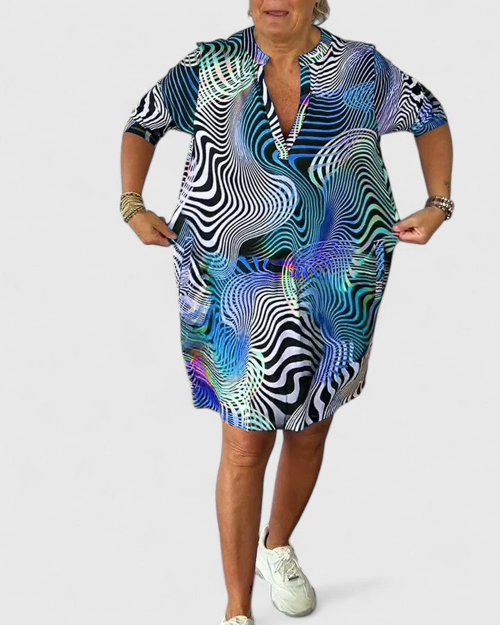 Helinae™ | Sofistikeret V-hals Kjole