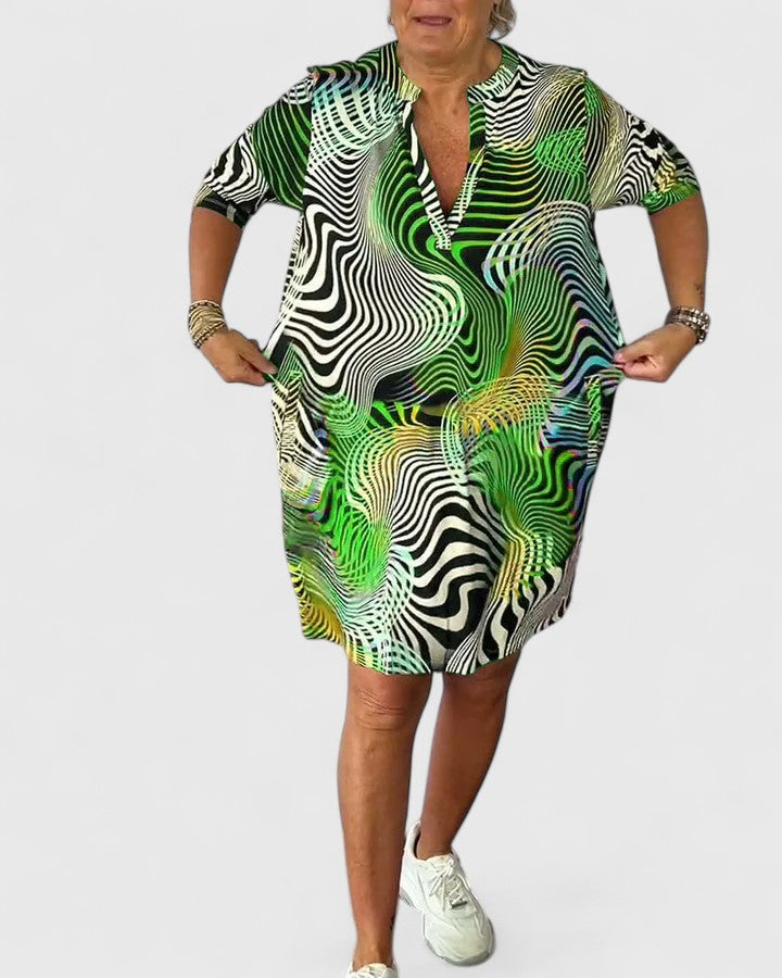 Helinae™ | Sofistikeret V-hals Kjole