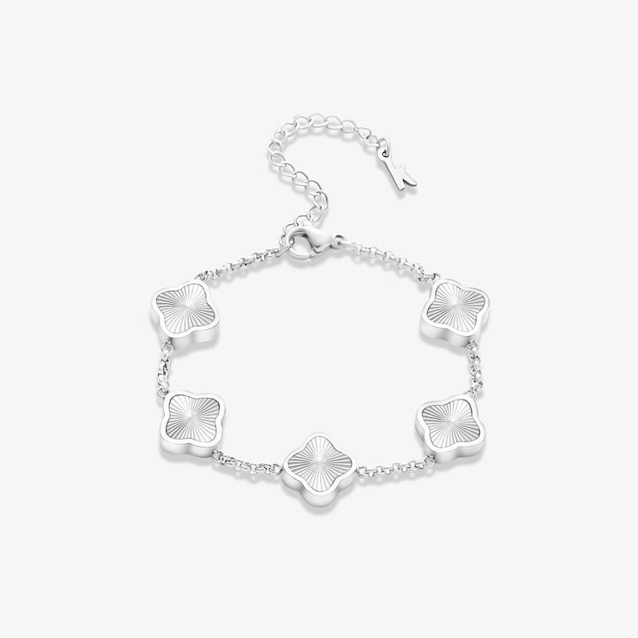 Celine Sølv Kløverarmbånd