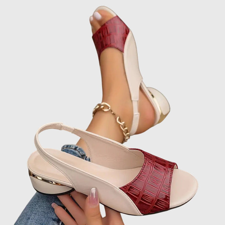 Whitney™ | Elegant Lædersandaler