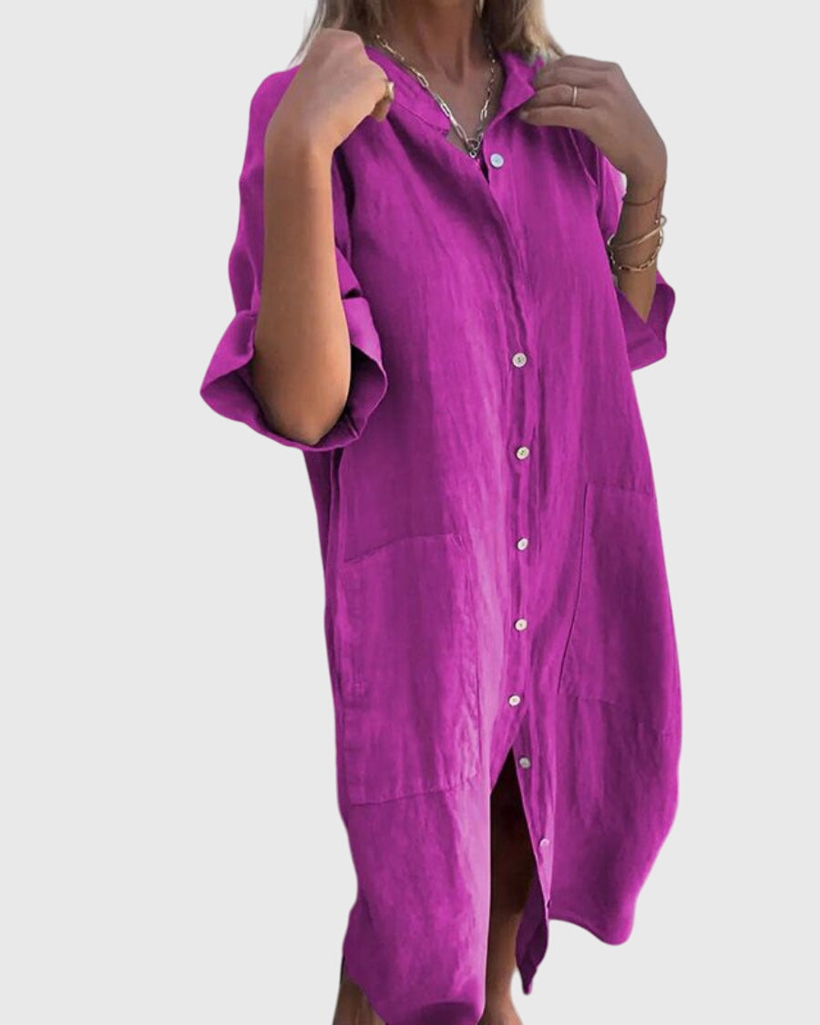 Jady™ | Ibiza-Style Casual Skjortekjole