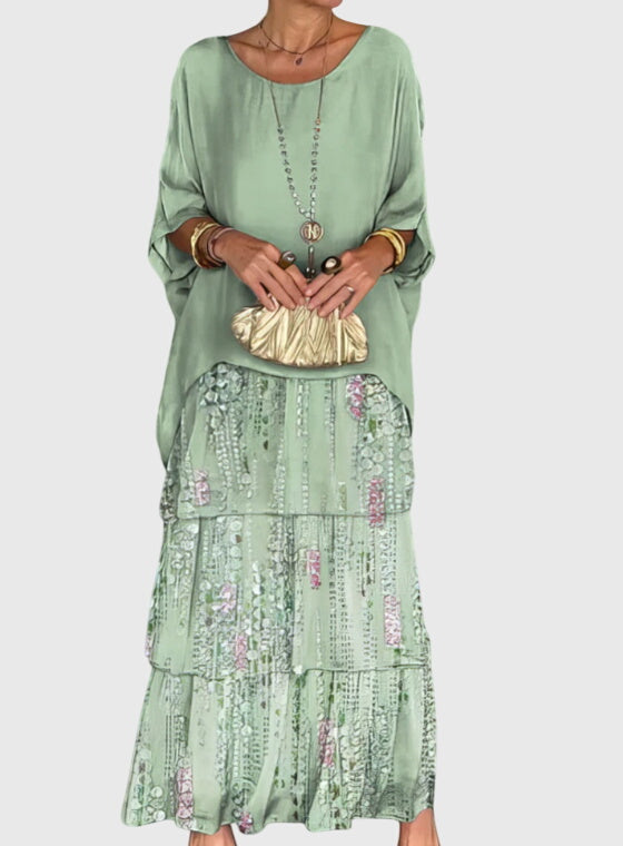 Susan™ | Lang og Flydende Elegant Kjole