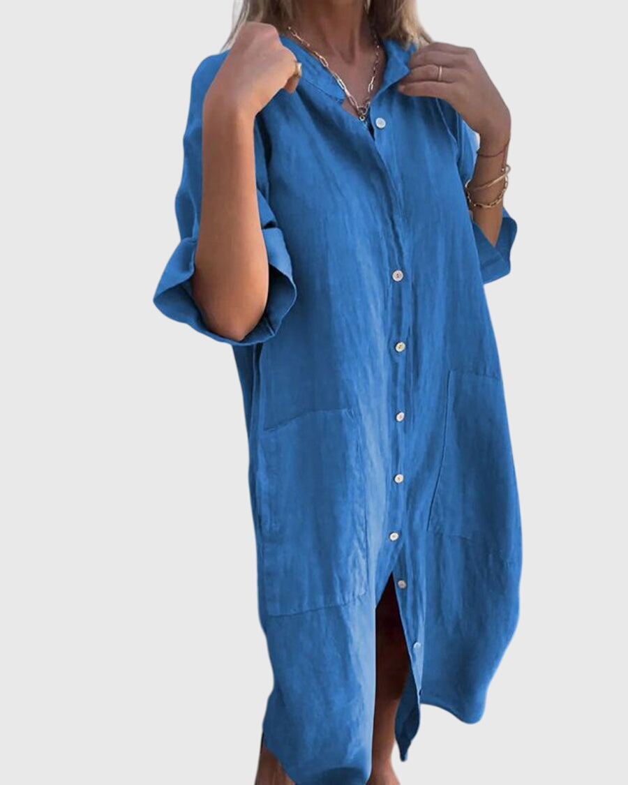 Jady™ | Ibiza-Style Casual Skjortekjole