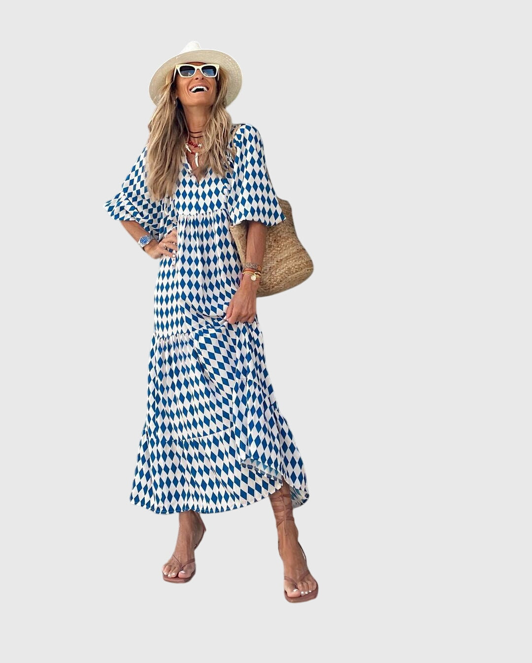 Sarrah™ - Boho Maxi Kjole