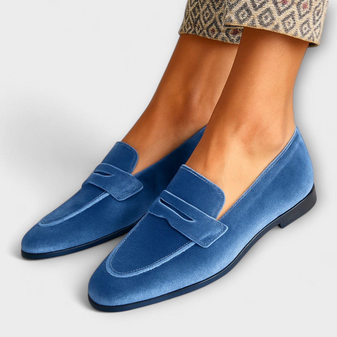 Lykke - Bløde Velour Loafers