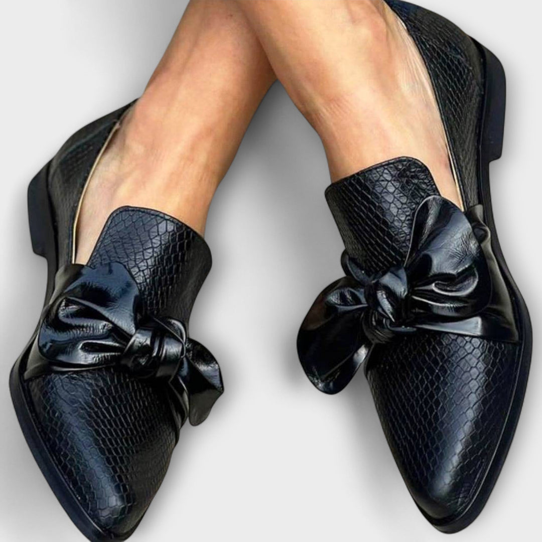 Claudia - Loafer med Sløjfedetalje
