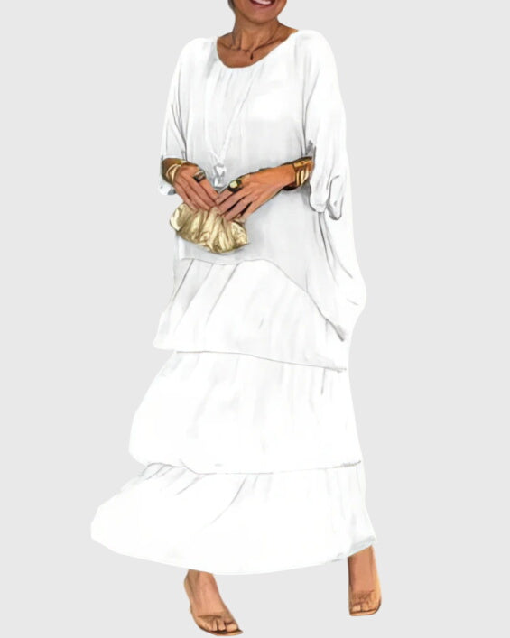 Susann™ | Lang og Flydende Elegant Kjole