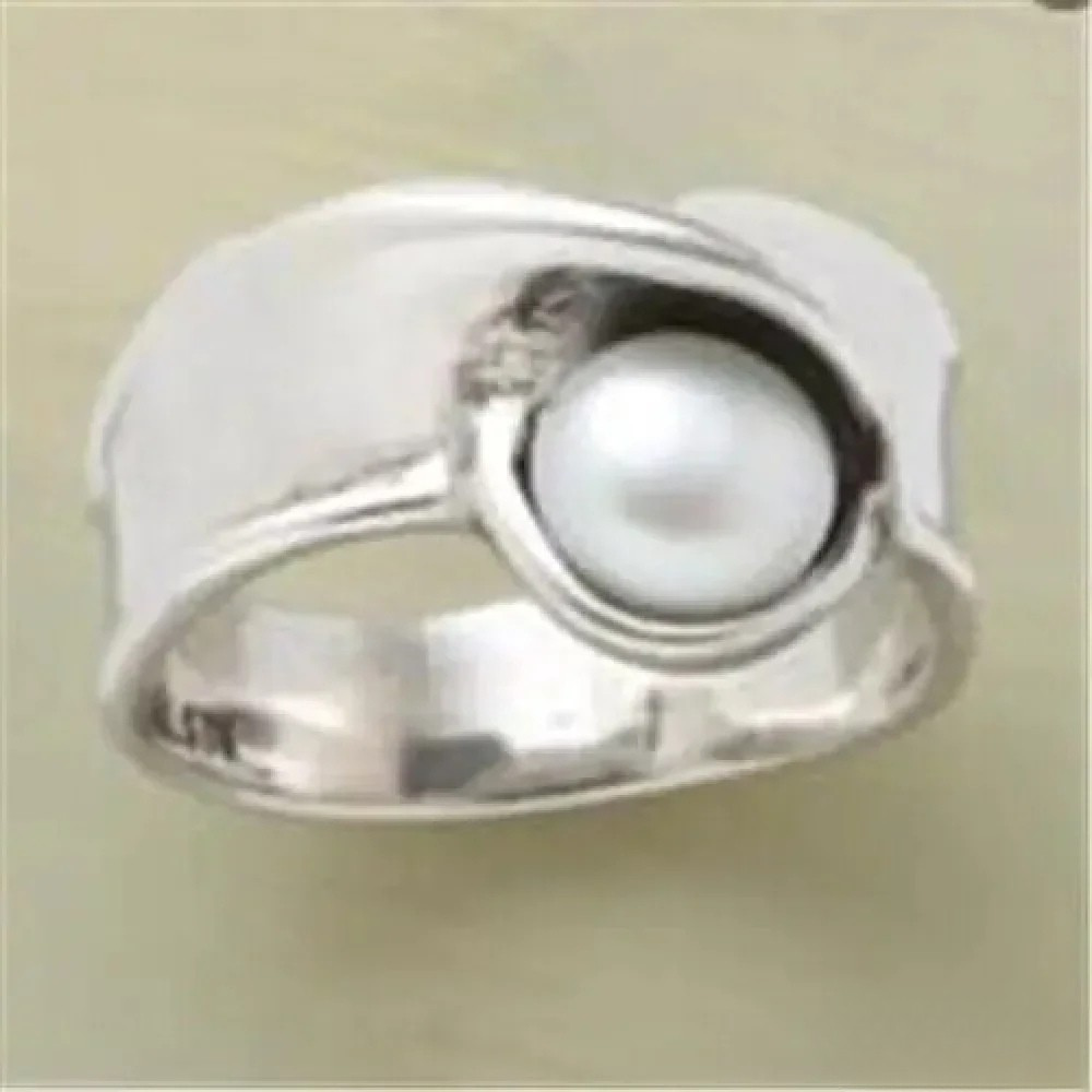 Retro Indsats Perle Ring