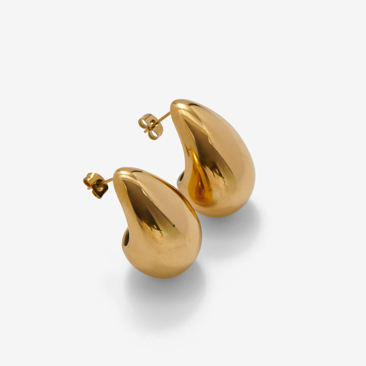 Store Tåreformede Øreringe