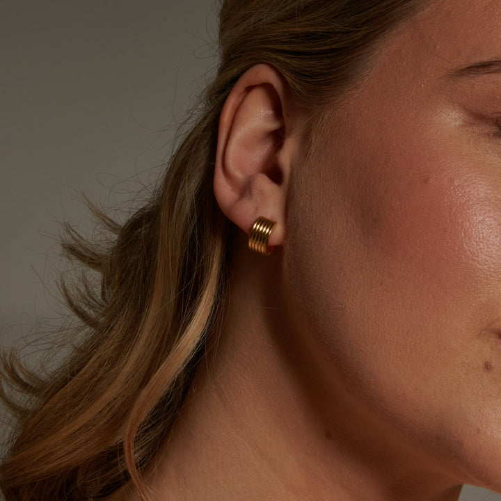 Ridge Hoop Øreringe