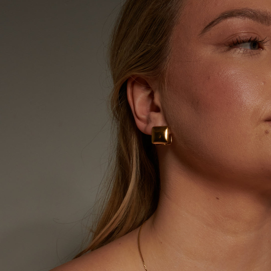 Klassiske Firkantede Øreringe