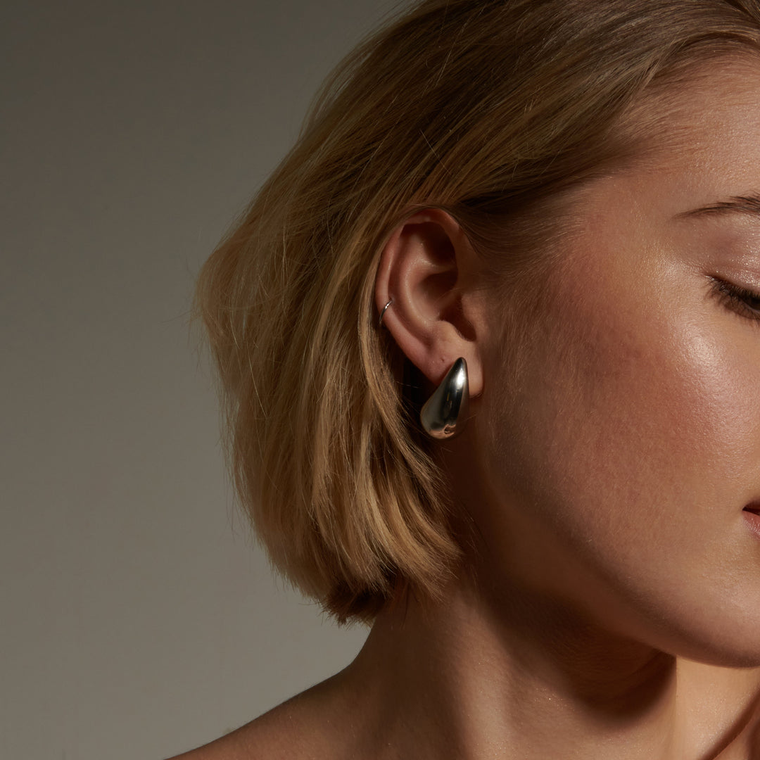 Chunky Vanddråbe Øreringe