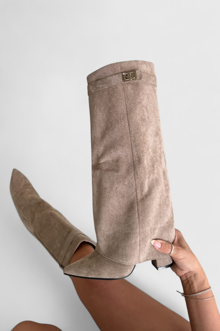 Gwen - Flared Knæhøje Støvler