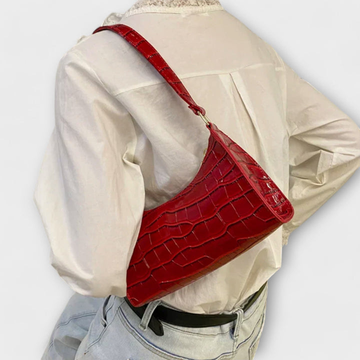 Gry - Skinnende Lædertaske