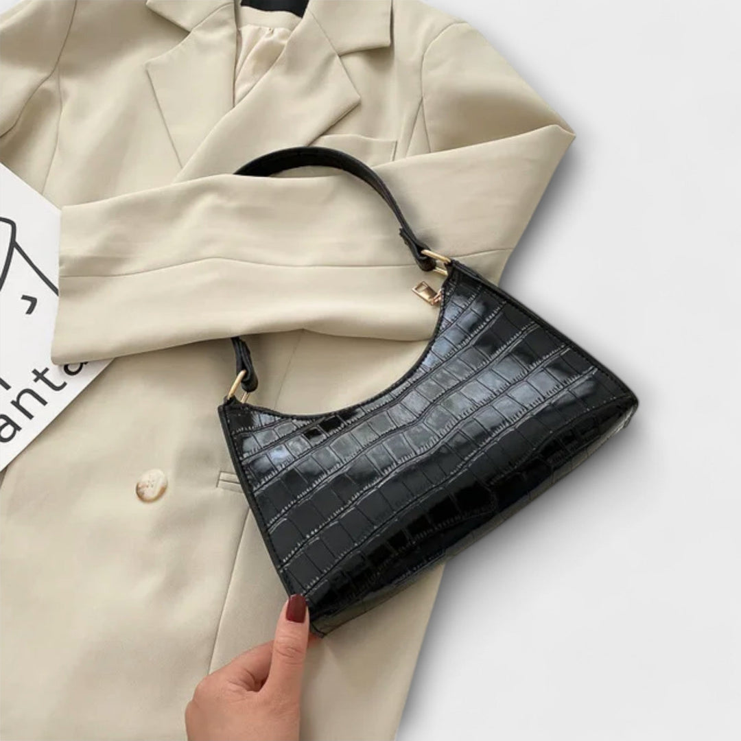 Gry - Skinnende Lædertaske