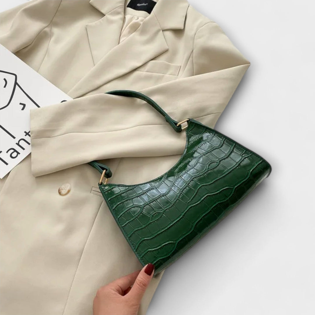 Gry - Skinnende Lædertaske