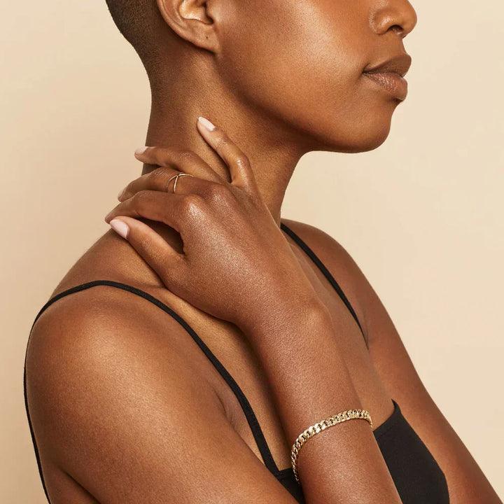 Mayzharine | Cubansk Armbånd 18k Guld