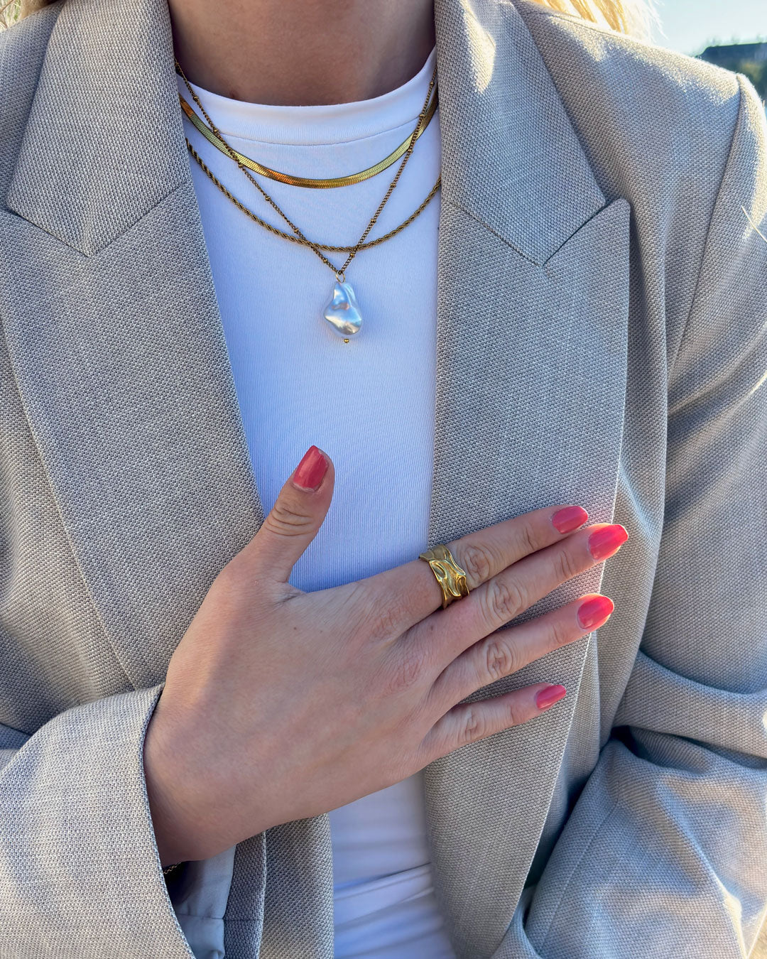 Jaylinette | Big Ring 18K Guld