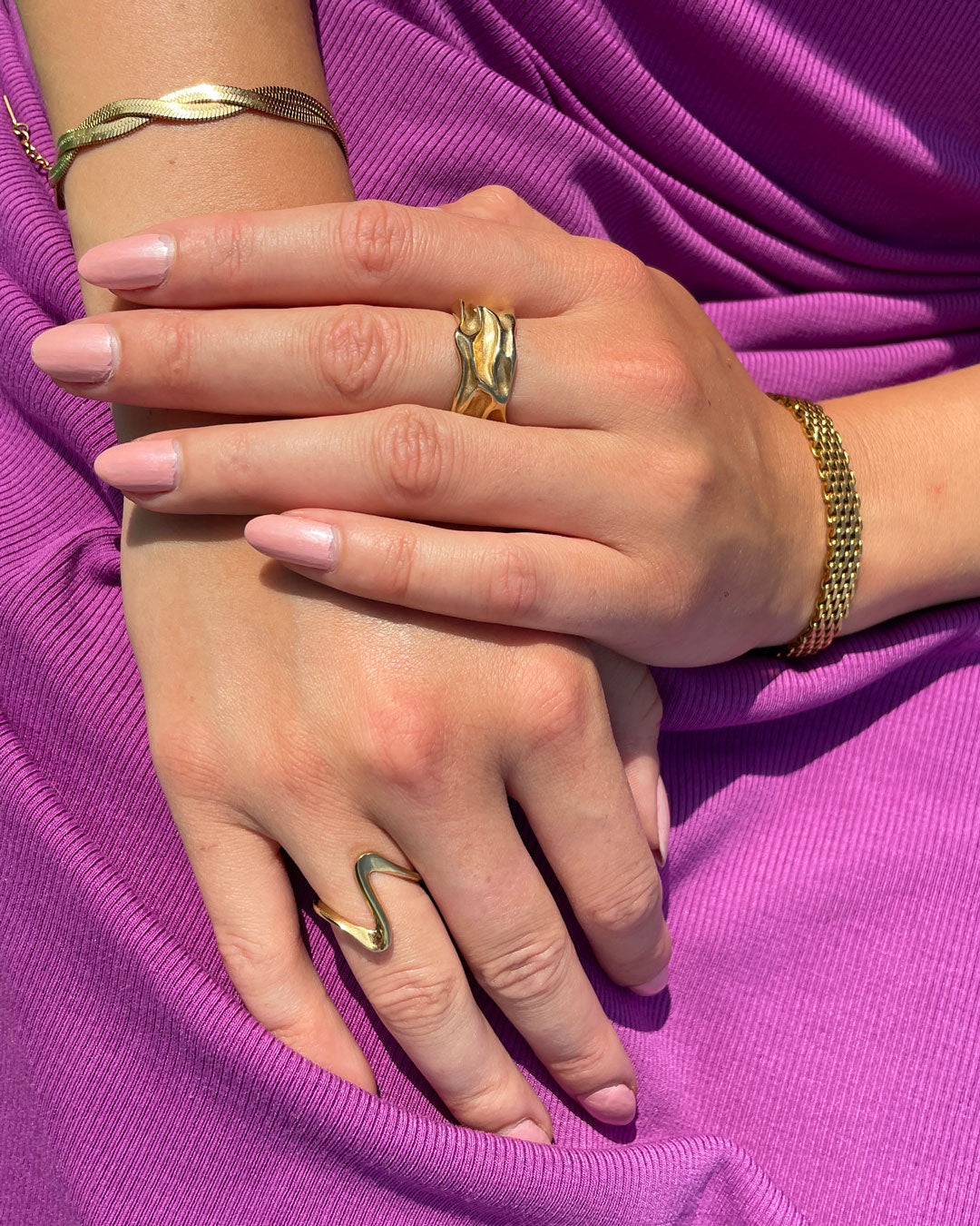 Jaylinette | Big Ring 18K Guld