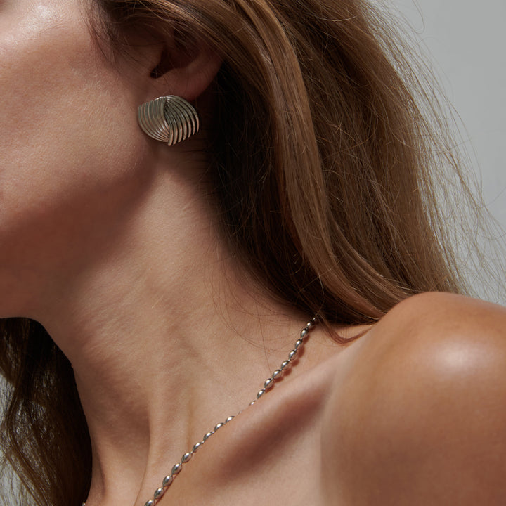 Bølge Tekstur Øreringe