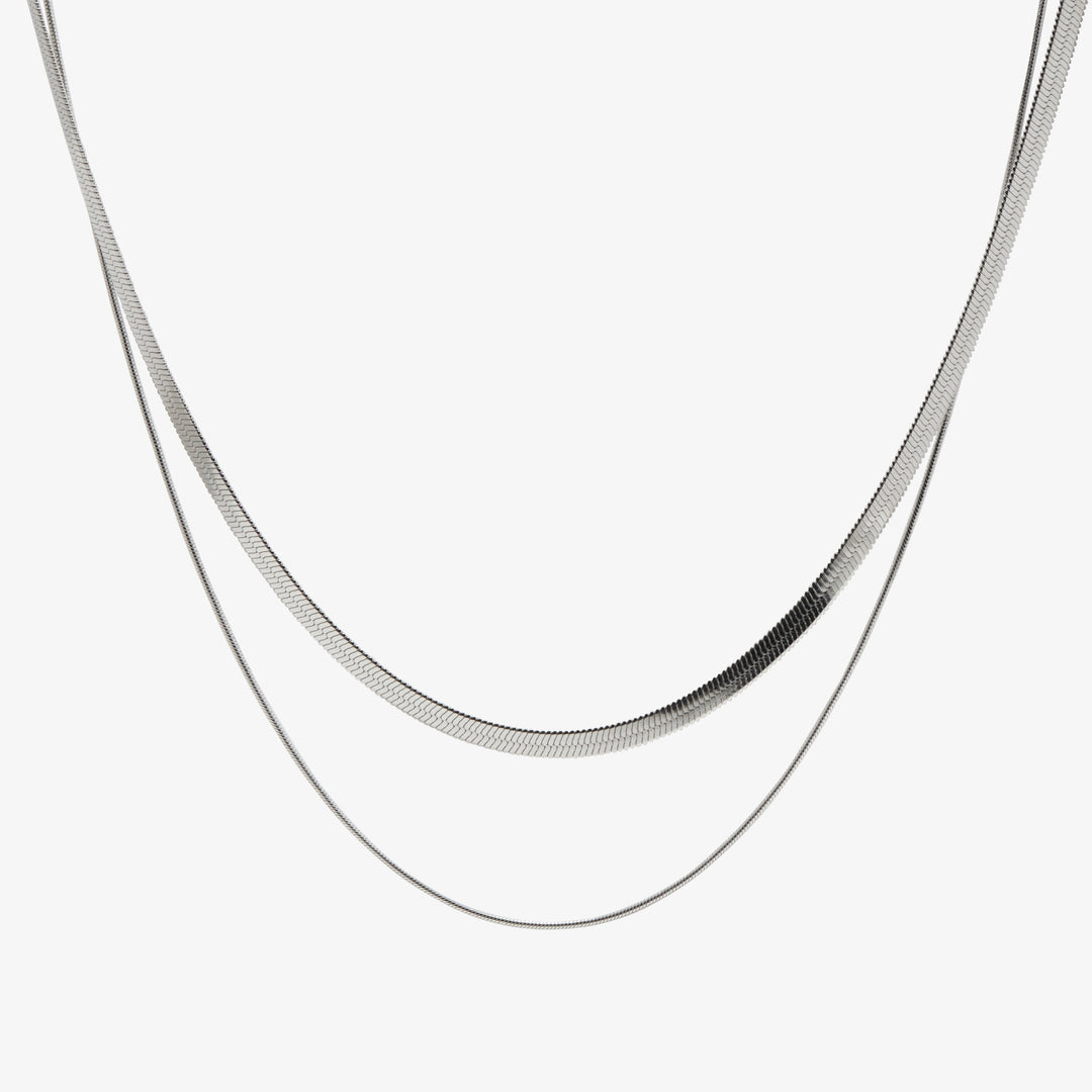 Lagdelte Stilfulde Halskæde