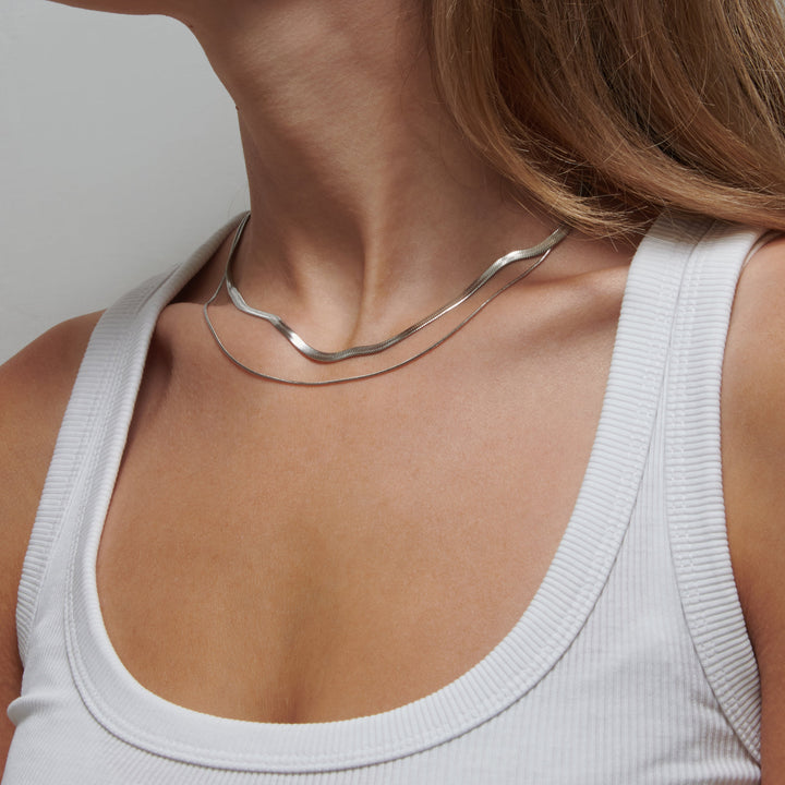 Lagdelte Stilfulde Halskæde