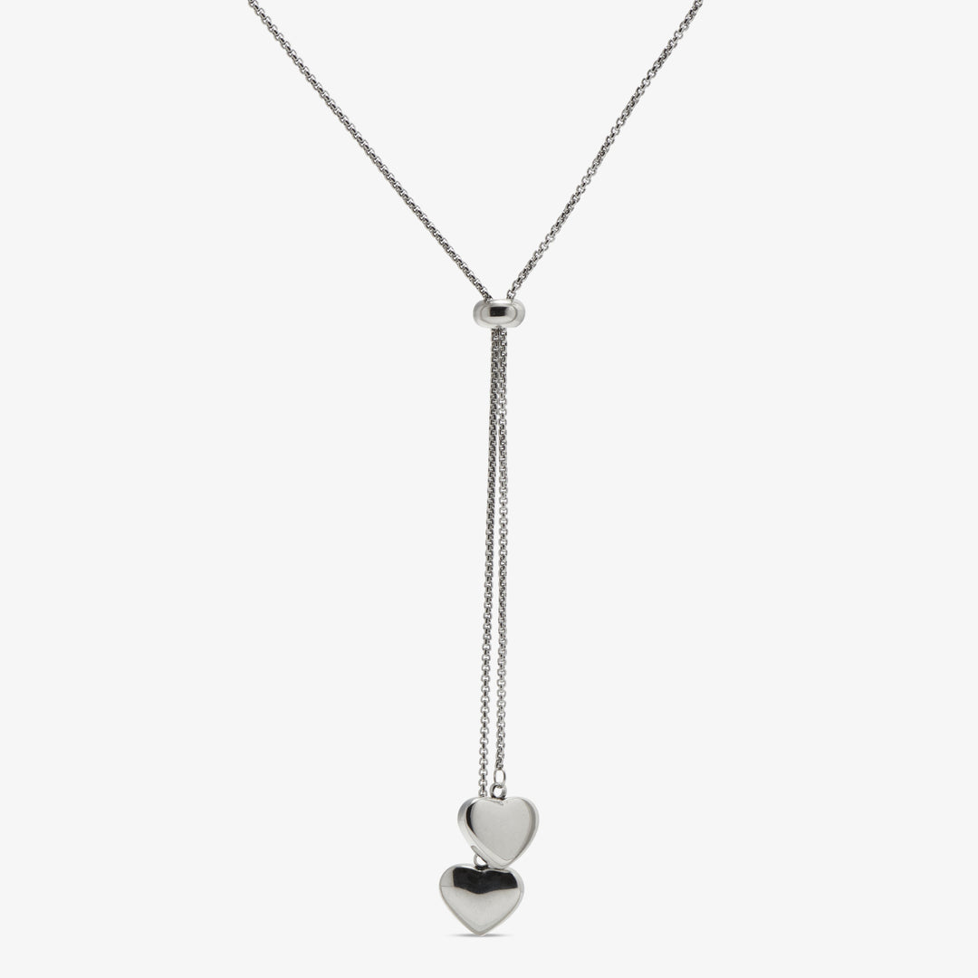 To Hjerter Halskæde