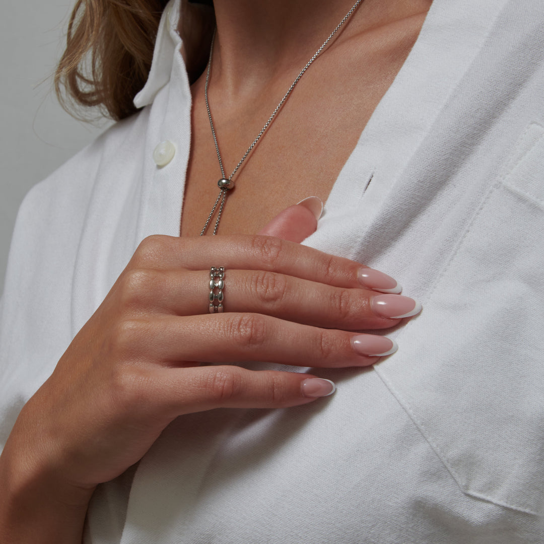 Dobbelt Oval Perlering