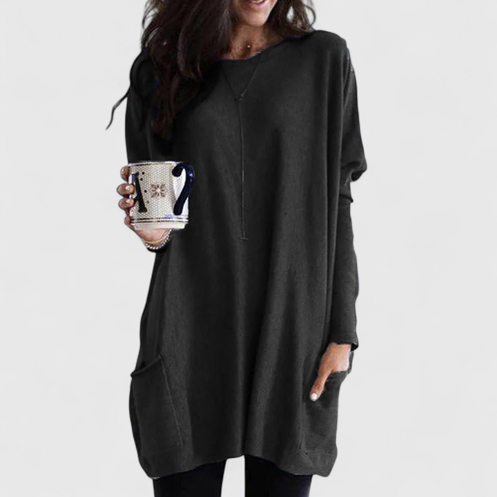 Elise – Afslappet top med lommer