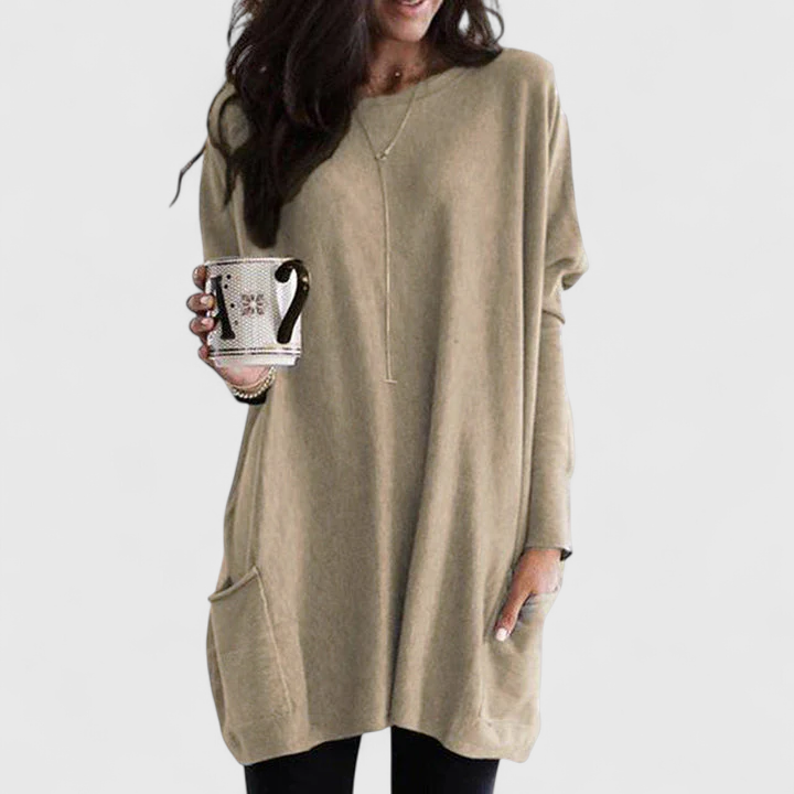 Elise – Afslappet top med lommer