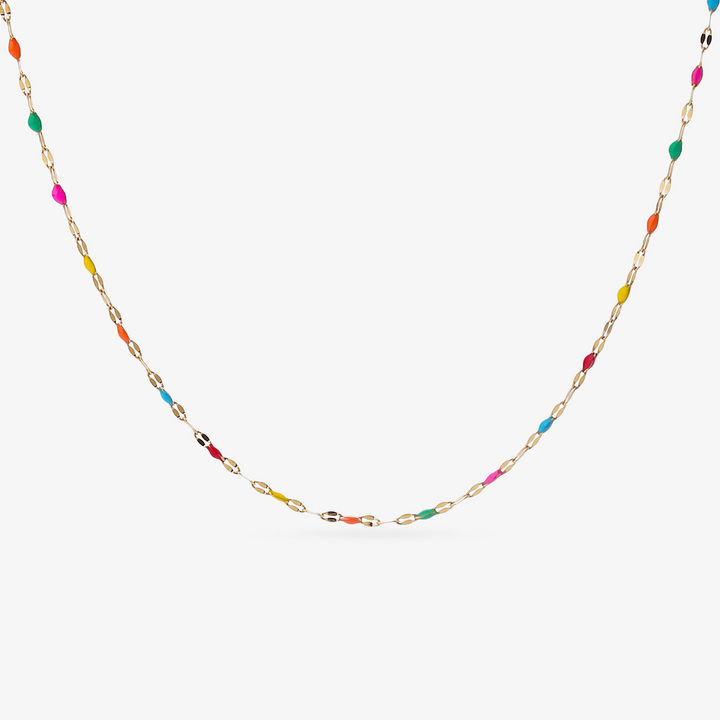 Regnbue Dainty Halskæde